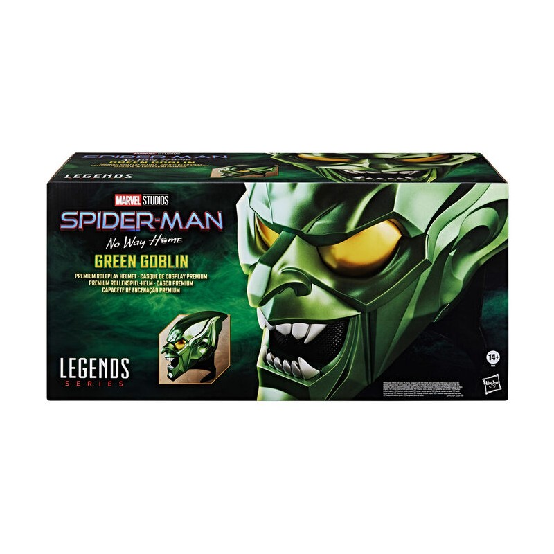 Hasbro Spiderman No Way Home - Casco Elettronico Green Goblin Legends Series